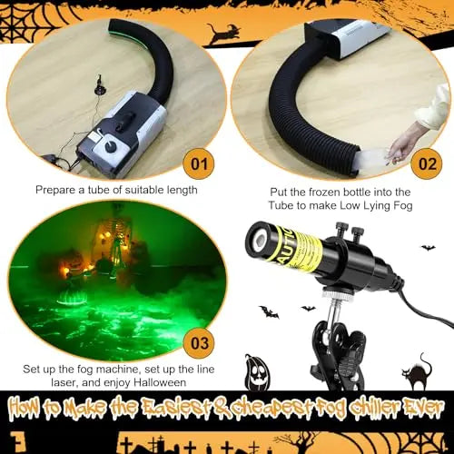 Halloween Laser Swamp Light™ – Glowing Haunted House Projector