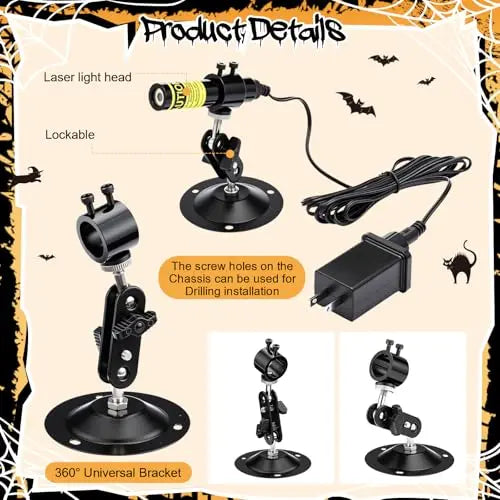Halloween Laser Swamp Light™ – Glowing Haunted House Projector