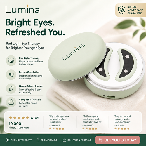 Lumina™ 2-in-1 Red Light + EMS Under-Eye Reset