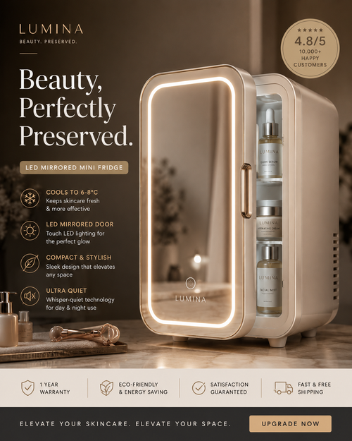 Lumina™ LED Mirrored Skincare Chiller