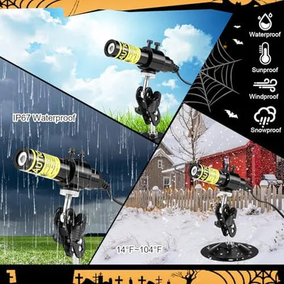 Halloween Laser Swamp Light™ – Glowing Haunted House Projector