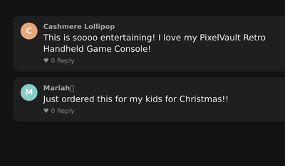 PixelVault Retro Handheld Game Console